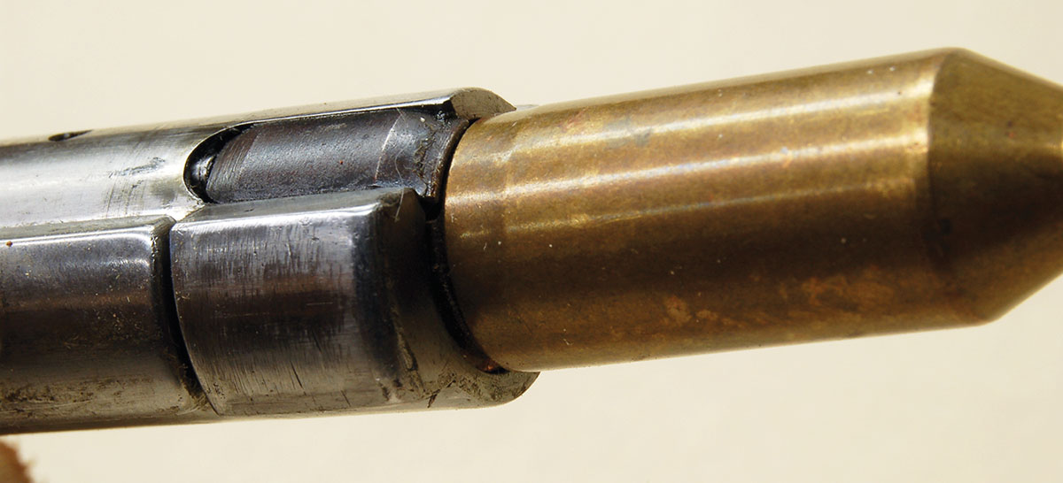 WSM and WSSM cases fit a standard belted magnum bolt face like this Sako 338 Winchester Magnum bolt.